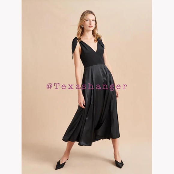 NWT LA Ligne Charlotte Dress M Medium Black - Picture 1 of 16